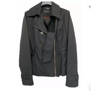 Black Rivet By Wilson’s Leather Belted Trench Coat